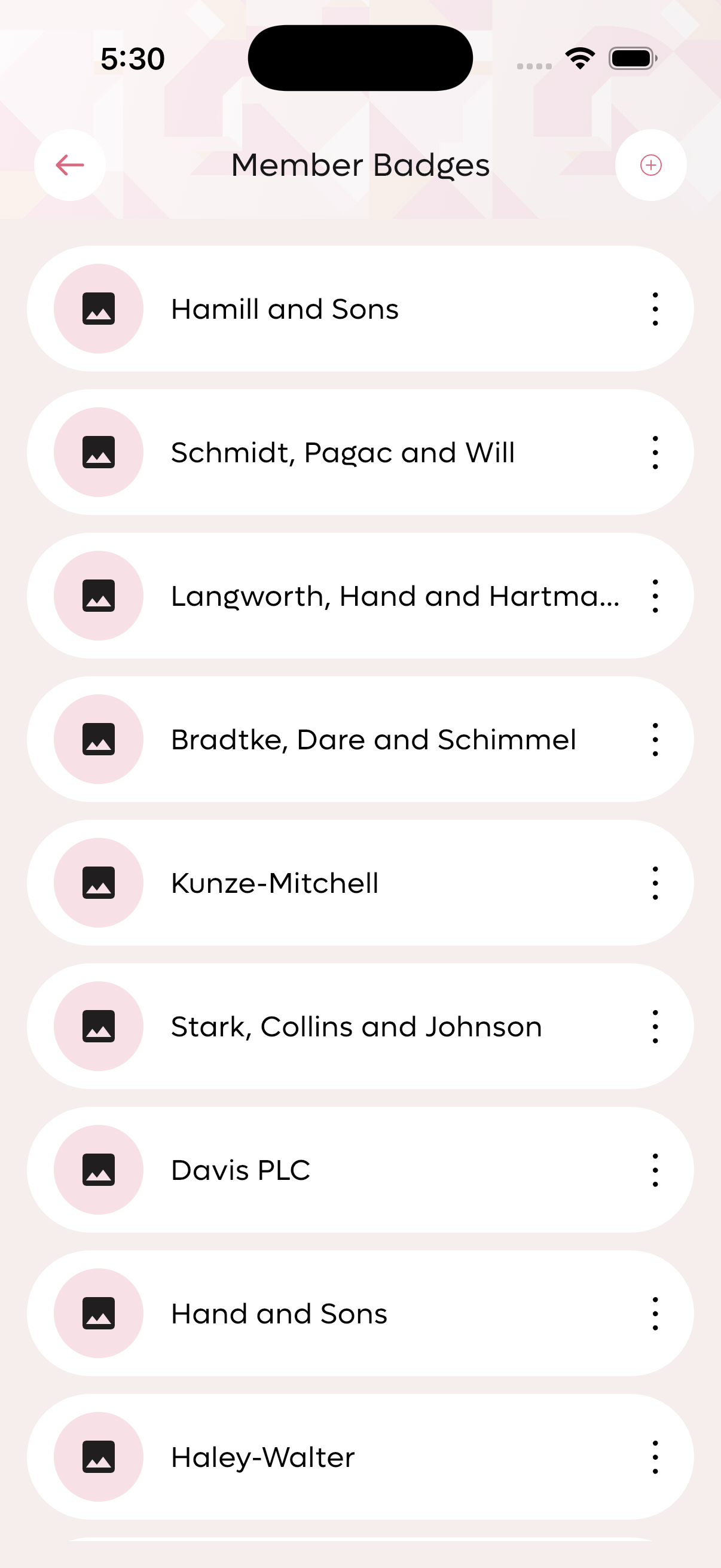 Badge List